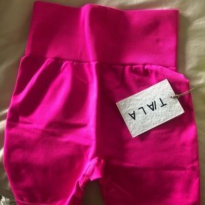Tala workout shorts. Neon pink. Amazing quality